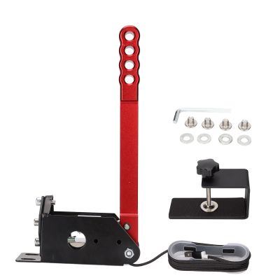 SparkFeng USB Handbrake 64 Bit Aluminum Alloy Sim Racing Handbrake with Clamp for G25 G27 G29 T500, PC Compatible Progressive Brake for Realistic Drifting Experience