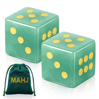 Motionchic 2 Pcs Mahjong Dice,Dice for Mahjong,Crystal Dices
