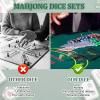 Motionchic 2 Pcs Mahjong Dice,Dice for Mahjong,Crystal Dices view 3