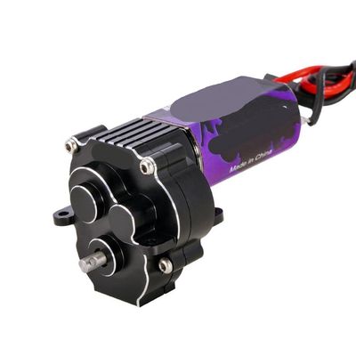 CNC Aluminum Complete Transmission with 180 Brushed Motor 48T for 1 18 RC Crawler Upgrade Compatible with RC Car Models(Motor Transmission)