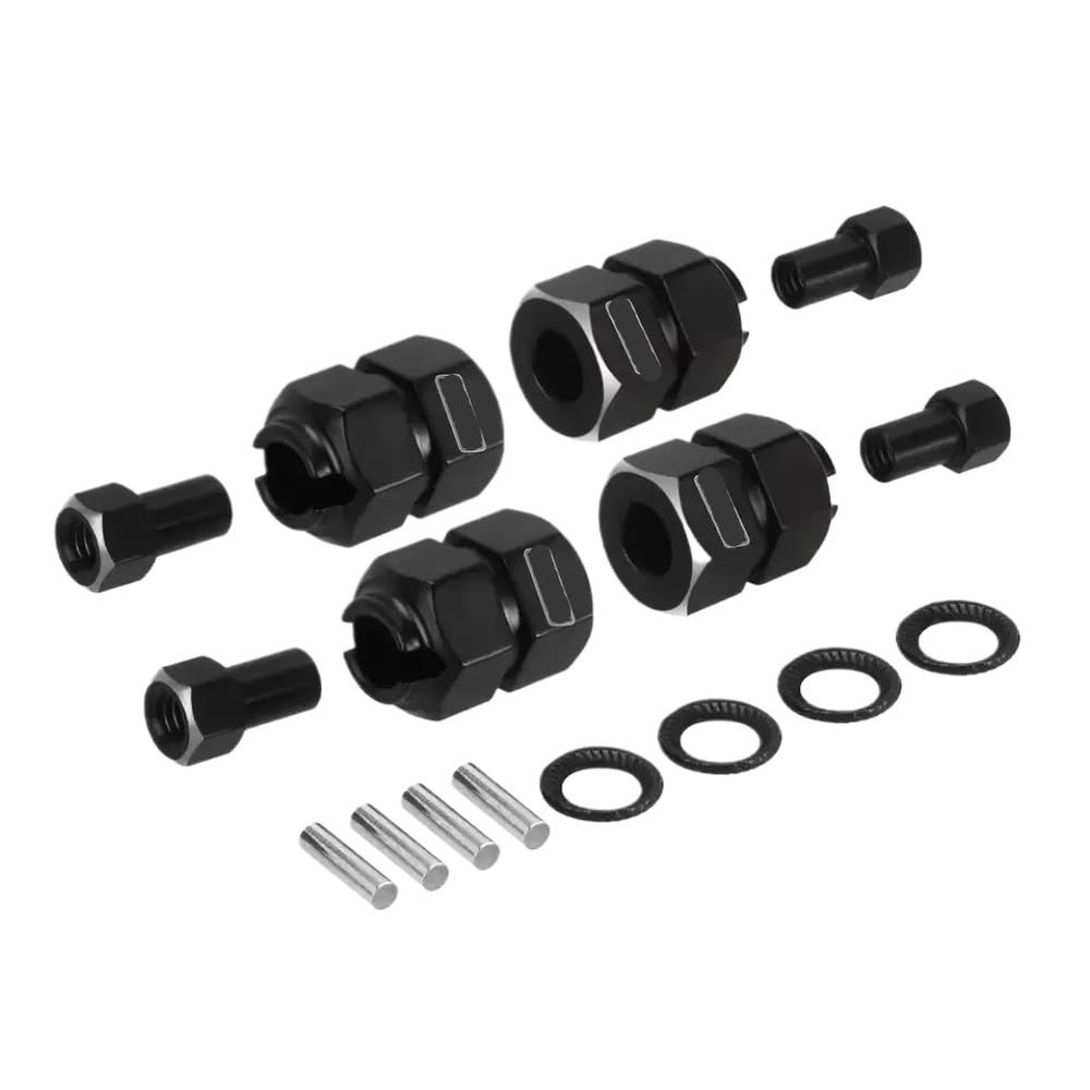 Stainless Steel Wheel Hex with Nuts Thickness 9mm for 1/18 RC Crawler Upgrade 4M-60