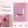 YunKiTech 23.6" Pink Makeup Vanity Desk with Mirror view 4