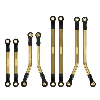 8PCS Brass Clearance Links Set 4M-77 Compatible with 1/18 RC Crawler Trail K10 F150