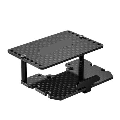 Double Decker Carbon Fiber Plate ESC Receiver Tray 1 18 Scale Compatible with RC Car Models RC Crawler Models