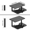 Double Decker Carbon Fiber Plate ESC Receiver Tray 1 18 Scale Compatible with RC Car Models RC Crawler Models view 2