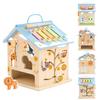 Wooden Activity Cubes Baby Toys Montessori Activity Cube for 1 Year Old view 1