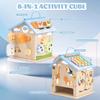 Wooden Activity Cubes Baby Toys Montessori Activity Cube for 1 Year Old view 2