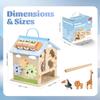 Wooden Activity Cubes Baby Toys Montessori Activity Cube for 1 Year Old view 3