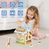 Wooden Activity Cubes Baby Toys Montessori Activity Cube for 1 Year Old view 4