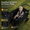 Kids Foldable Wagon Stroller for 2 Kids, Deep Seat 2 Seater Stroller Wagon view 3