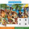 HUADADA Puzzles for Adults 1000 Pieces-Tropical Beach Dogs Vacation Party, Eye-Friendly Matte Finish, Relaxing Home Decor & Fun Gift for Puzzle Lovers view 2
