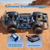EAZYRC FMS FCX10 LC80 1/10 Brushless RC Crawler, Official Toyota Licensed RC Rock Crawler 4x4, High Torque 1/10 Brushless RC Truck with 2-Speed Transmission, Professional Brushless RC Car for Adult view 4