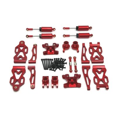 Rc Car Steering Cup For Subaru For SCY Full Series 16101 16201 1/16 For JJRC C8805 Metal Upgrade Shock Absorption For Swing Arm Kit RC Car Parts(Red)