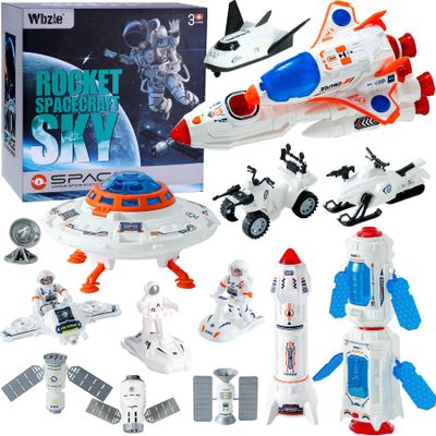 Large Space Toy Set Spaceship Exploration Toys with Light & Sound for Kids