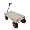 Pink Wooden Kids Pull Wagon with All Terrain Wheels, Heavy Duty Outdoor Garden and Toy Wagon for Toddlers, Portable Cart for Beach, Camping & Backyard Play view 4