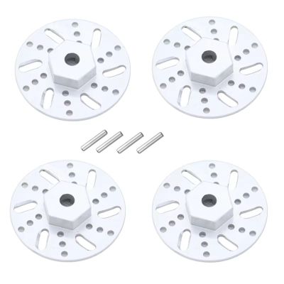RC Crawlers Models For SG1603 For SG1604 UD1601 UD1602 1/16 4PCS Metal Brake Disc Caliper Tire Modification RC Car Spare Parts Accessories(Silver)