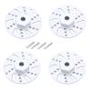 RC Crawlers Models For SG1603 For SG1604 UD1601 UD1602 1/16 4PCS Metal Brake Disc Caliper Tire Modification RC Car Spare Parts Accessories(Silver) view 1