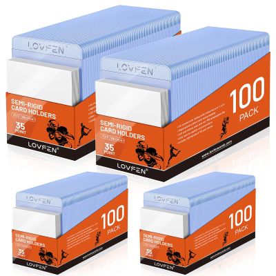 2026 Upgraded 800ct Card Protectors-400 Semi Rigid Card Holders 400 Card Sleeves, PSA Graded Baseball, Trading, Sports Cards Protector for SGC, BGS, CSG