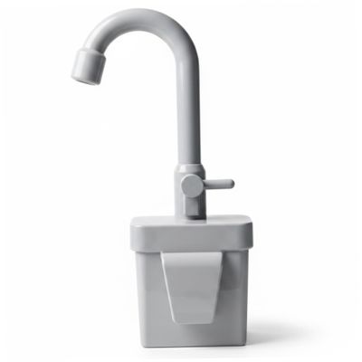 Temeemeg Water Dispenser Mud Kitchen Gray Electric Play Sink Faucet with Circulating Water - Kids Play Sink Accessory for Toddler Pretend Kitchen Dishwashing Washing Games