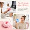 3Pcs Crunchy Noisy Stress Balls, Ice Skin Crunchy Squishy Balls, Soft Moldable Squeeze Balls for Home Office or Travel (Purple, Pink, Blue) view 4