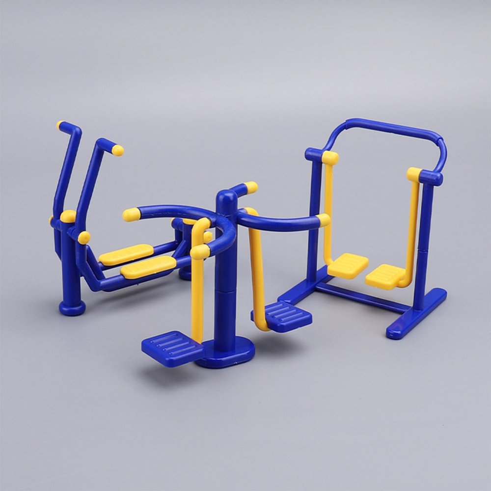 3-Piece Mini Outdoor Fitness Equipment Set, Dollhouse Accessories, Miniature Dollhouse Accessories, mini Things, for Dollhouse Park and Playground Scenes