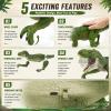 GtuiBugt RC Dino Toy with Mist Spray Touch Sensor Light Sound for Kids 3+ view 3
