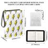 OTVEE Card Binder 4 Pocket, Trading Card Binder Holder Fits 400 Cards with 50 Sleeves, Card Collection Binder Album Book Holder for Baseball Football Games Cards, Lightning Bolts view 3