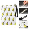OTVEE Card Binder 4 Pocket, Trading Card Binder Holder Fits 400 Cards with 50 Sleeves, Card Collection Binder Album Book Holder for Baseball Football Games Cards, Lightning Bolts view 4