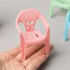 25-Piece Mini Stackable Patio Chair Set, mini Furniture, Dollhouse Furniture 1 12 Scale, Dollhouse Accessories for Dollhouse Patio, Classroom or Garden Party Scene view 4