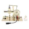 Yctze Stirling Engine Model, Zinc Alloy Hot Air Power Generator, LED Light Power Generator with Generation Function, Ideal for Adults, Science Enthusiasts & Education Toy view 2