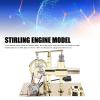 Yctze Stirling Engine Model, Zinc Alloy Hot Air Power Generator, LED Light Power Generator with Generation Function, Ideal for Adults, Science Enthusiasts & Education Toy view 3