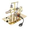 Yctze Stirling Engine Model, Zinc Alloy Hot Air Power Generator, LED Light Power Generator with Generation Function, Ideal for Adults, Science Enthusiasts & Education Toy view 4
