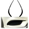 2014 to 2017 Fit for Mercedes Benz CLS Class C218 X218 AMG Line Canard Splitter Front Bumper Spoiler Fog Light Grille Trim By ABS(Carbon Look) view 2