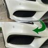 2014 to 2017 Fit for Mercedes Benz CLS Class C218 X218 AMG Line Canard Splitter Front Bumper Spoiler Fog Light Grille Trim By ABS(Carbon Look) view 3