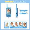 Video Walkie Talkies for Kids - 2 Pack Long Range Walkie Talkie Rechargeable Video Intercom 2 Way Radio for Age 3-12 Boys Girls for Indoor Outdoor Camping (Yellow&Blue) view 2