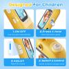 Video Walkie Talkies for Kids - 2 Pack Long Range Walkie Talkie Rechargeable Video Intercom 2 Way Radio for Age 3-12 Boys Girls for Indoor Outdoor Camping (Yellow&Blue) view 3