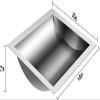 304 Stainless Steel Drop-in Deal Tray, Cash Register Transaction Tray for Ticket Windows, 16x10x1.6 Inch, Silver (12"(L) x 10"(W) x 1.6"(D)) view 2