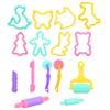 Gemuseeee 15Pcs Set Kids Playdough Accessories Playdough Tools with Shape Molds Roller & Extruder for Creative Fun Play Dough Set view 1