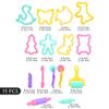 Gemuseeee 15Pcs Set Kids Playdough Accessories Playdough Tools with Shape Molds Roller & Extruder for Creative Fun Play Dough Set view 3