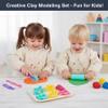 Gemuseeee 15Pcs Set Kids Playdough Accessories Playdough Tools with Shape Molds Roller & Extruder for Creative Fun Play Dough Set view 4