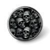 Black Skull Blank Round Badges Round Badge DIY Pin Back Buttons Clear Button Pins for Craft Projects Badge Making Accessories view 1