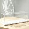 30 35 39 43 in Extra Long Rectangle Acrylic Display Case, Transparent Removable Display Box, Stackable Alternative Glass Case for Collectibles(White,40x30x30cm/16x12x12in) view 1