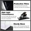 30 35 39 43 in Extra Long Rectangle Acrylic Display Case, Transparent Removable Display Box, Stackable Alternative Glass Case for Collectibles(White,40x30x30cm/16x12x12in) view 3