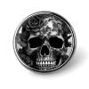 Black Skull Rose Blank Round Badges Round Badge DIY Pin Back Buttons Clear Button Pins for Craft Projects Badge Making Accessories view 1