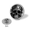 Black Skull Rose Blank Round Badges Round Badge DIY Pin Back Buttons Clear Button Pins for Craft Projects Badge Making Accessories view 3