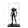 24 28 30 31 in Extra Tall Clear Acrylic Display Case for Action Figure, Assembled Dustproof Acrylic Display Box, UV Protected Storage Plastic Box(Black,10x10x20cm/4x4x8in) view 1