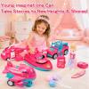 11-in-1 Pink Dream Travel Vehicles Playset Toys for Girls Age 3-6 view 2