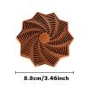3D Printed Fractal Fidget Star Toy, Dual Motion Whirling Sensory Toy for ADHD Stress Relief, Expandable PLA Desk Toy for Adults & Office Workers (Navy Blue Silver S) view 2