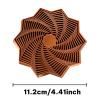 3D Printed Fractal Fidget Star Toy, Dual Motion Whirling Sensory Toy for ADHD Stress Relief, Expandable PLA Desk Toy for Adults & Office Workers (Navy Blue Silver S) view 3