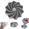 3D Printed Fractal Fidget Star Toy, Dual Motion Whirling Sensory Toy for ADHD Stress Relief, Expandable PLA Desk Toy for Adults & Office Workers (Navy Blue Silver S) view 4
